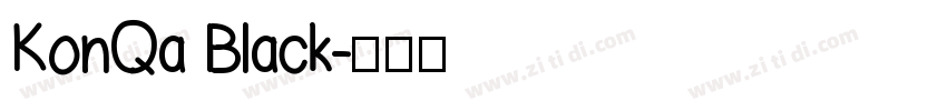 KonQa Black字体转换